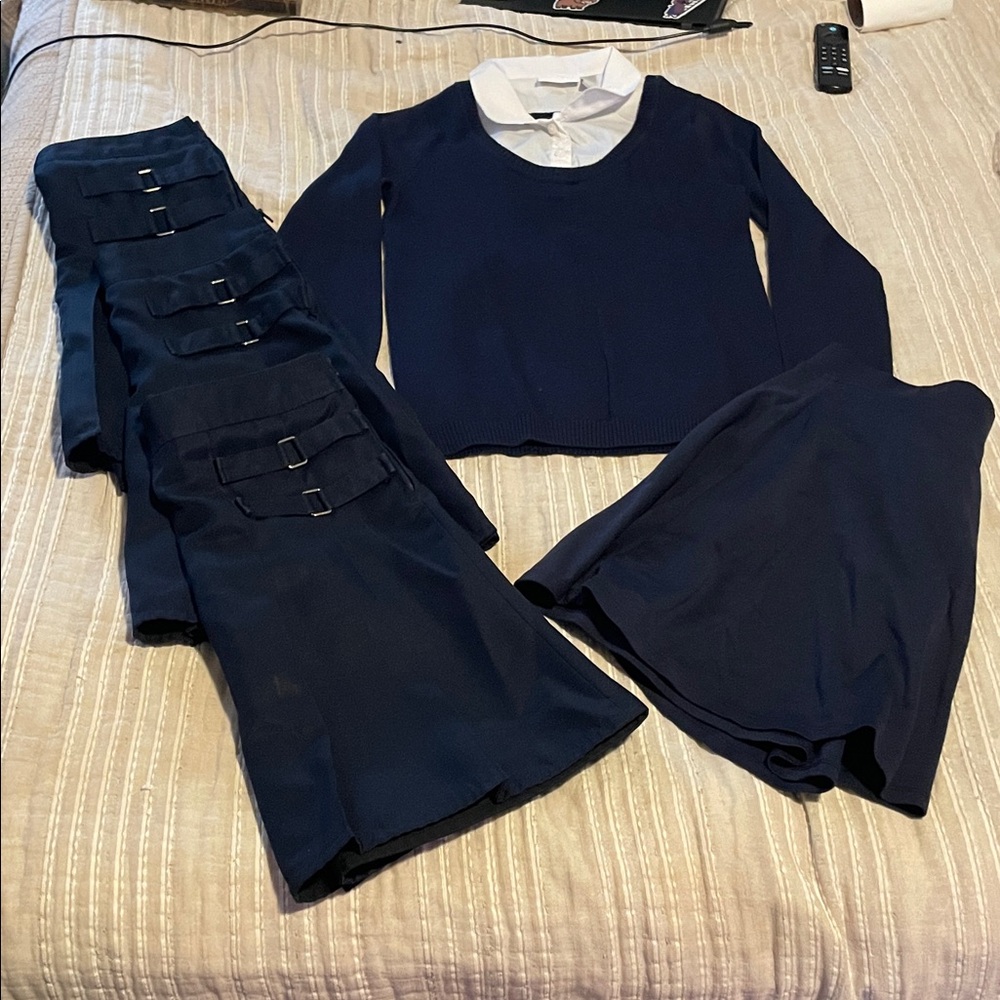 10/12 school uniform bundle. 5 items for $10